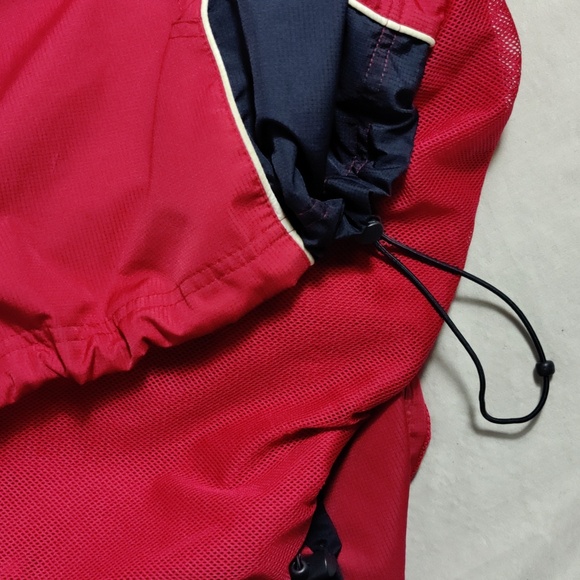 Bombardier Learjet Windbreaker Flight Jacket, Red/Navy Insets, Size XL - Picture 7 of 9